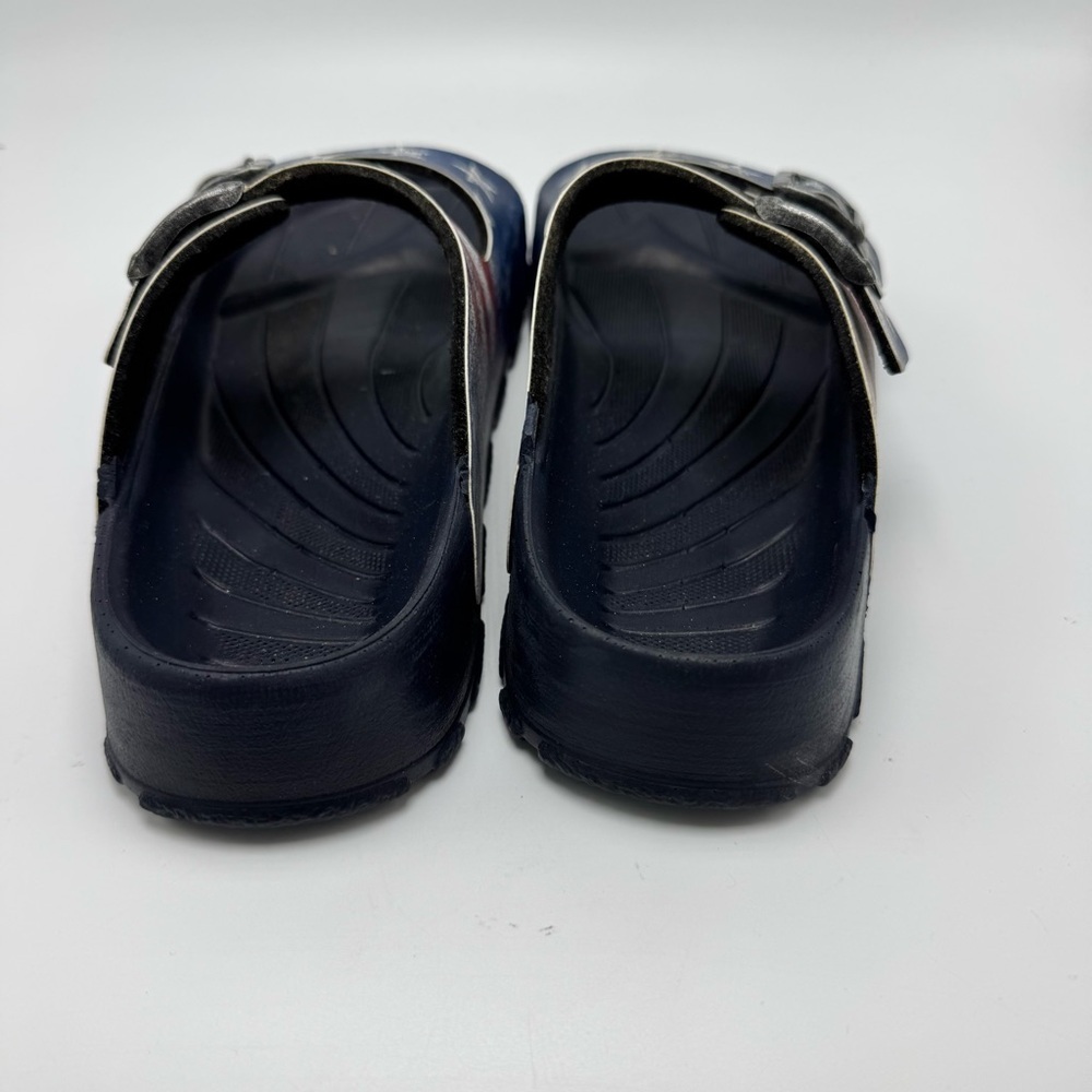 Birkis Birkenstock Patriotic Slide Sandals Size 38 US W 7/7.5 M 5/5.5 Comfort - Picture 7 of 12